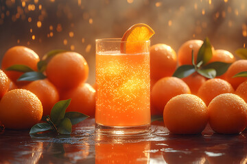 Orange juice and orange