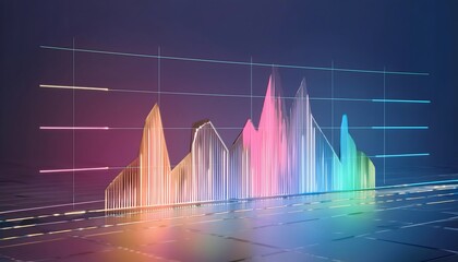 Future Consumer and technology concept: AI in finance, digital currency interface with glowing graphs.