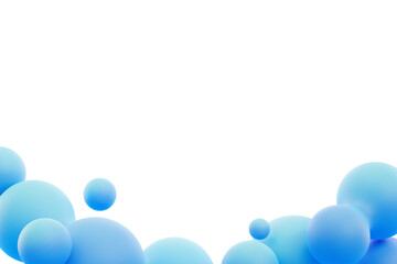 PNG blue liquid fluid border, transparent background