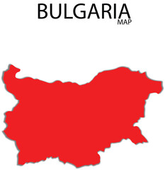  Bulgaria red colour map transparent 
