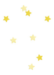 Cute gold stars png sticker, transparent background