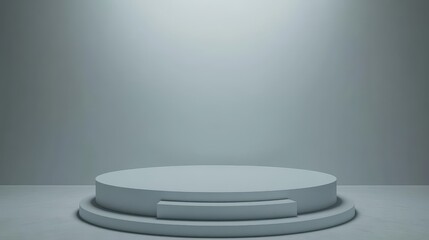 Minimalist Two Tiered Circular Display Platform