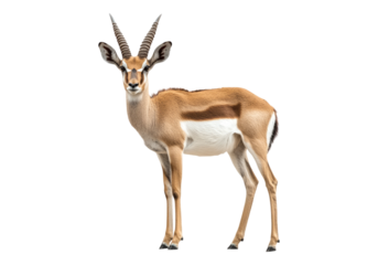 Antelope .Transparent background .Isolated PNG