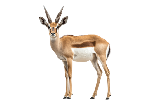 Antelope .Transparent background .Isolated PNG