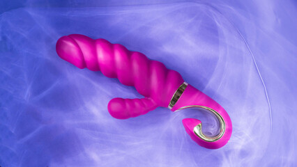 Sex toy in the glare of light. 