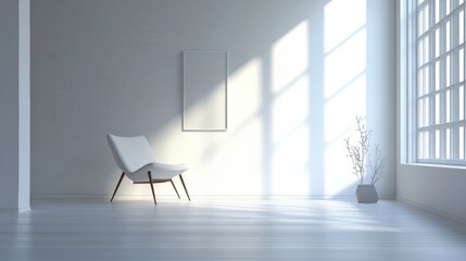 Fototapeta premium room, minimalist style, clean aesthetic, sharp focus