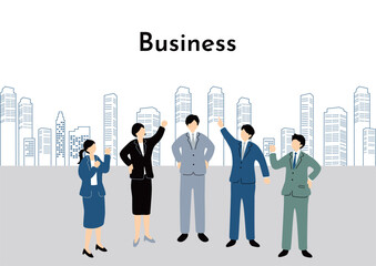 ビジネスシーン　イラスト