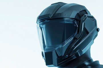 Modern Clear Face Shield with Bright Lighting