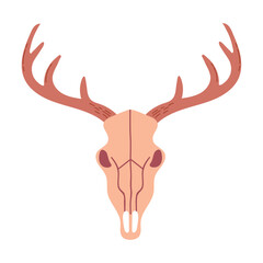 Deer skull icon clipart avatar logotype concepte isolated illustration