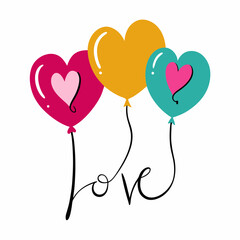 heart shaped balloons