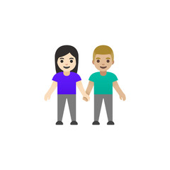 Couple Holding Hands Emoji
