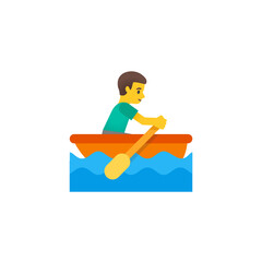 Person Rowing Boat Emoji
