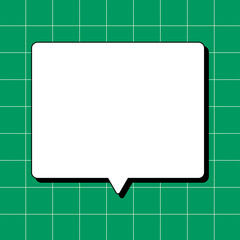 Speech bubble png frame, retro style, transparent design