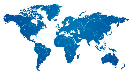 Png global connection design element, transparent background