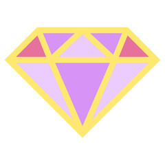 Pastel diamond design element transparent png