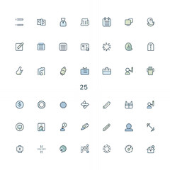 web and application icons set