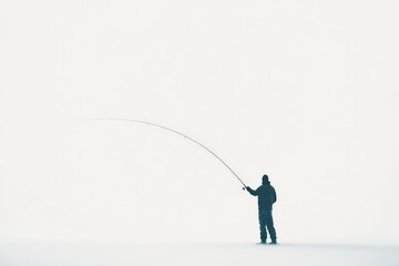 angler casting fishing