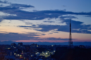 浜松の夕景
