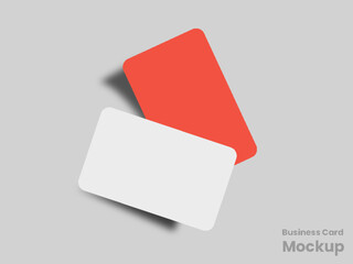 Rounded business card mockup