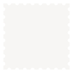 Abstract square png sticker, white shape in geometric design on transparent background