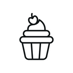 Cupcake Drink Icon showcases a vibrant and inviting style, ideal for highlighting fun drinks, party treats, or festive dessert offerings