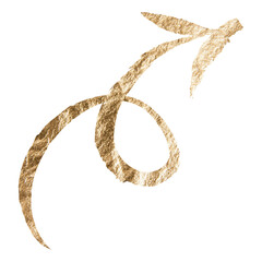 Arrow icon png sticker, gold aesthetic illustration on transparent background