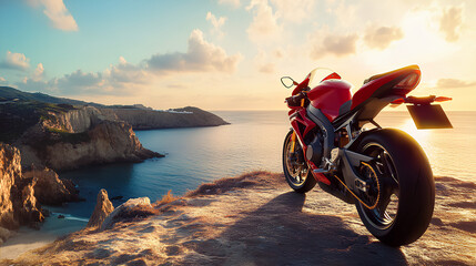 Obraz premium Very luxurious and cool sports motorbike