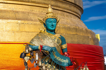 Bouddhas de la pagode de Wat Saket à Bangkok, Thailande