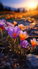 flowers in the water