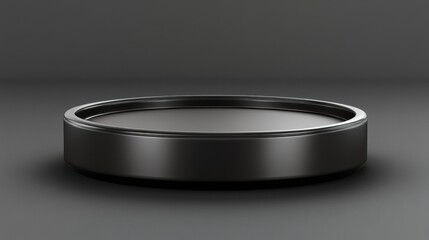 Black Cylindrical Platform Display Stand