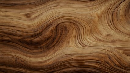 Fototapeta premium Abstract Wavy Wooden Texture Background - Brown, Natural, Organic, Grain, Pattern Generative AI