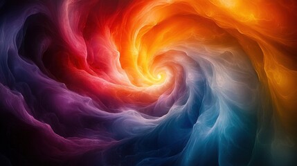 Obraz premium Abstract swirling colors, vibrant nebula.