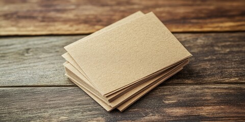 Eco friendly blank recycled paper business cards ideal for promoting a sustainable brand. These blank recycled paper business cards offer a natural touch for all professional needs.