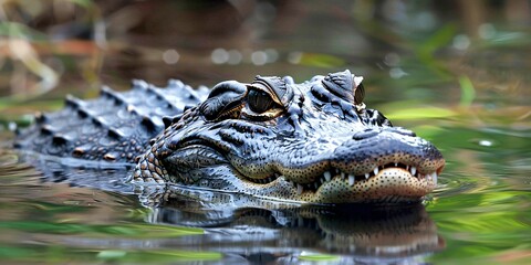 Obraz premium The Alligator in Pictures Exploring the Power and Grace of this Animal 