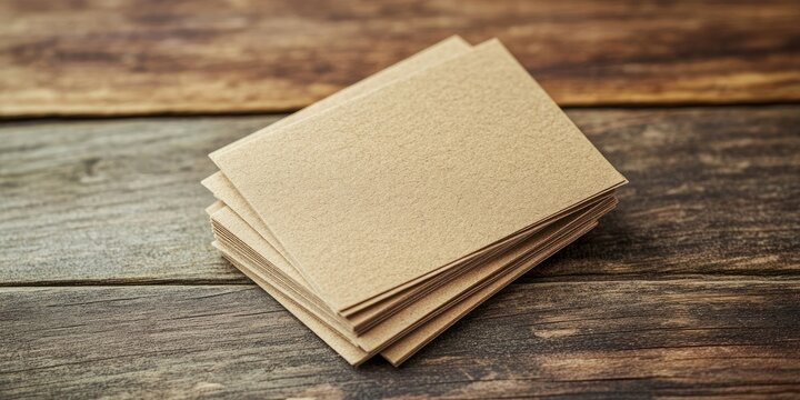 Eco friendly blank recycled paper business cards ideal for promoting a sustainable brand. These blank recycled paper business cards offer a natural touch for all professional needs.