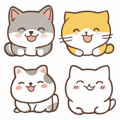 4 element cute pet with the happy smile for kid worksheet