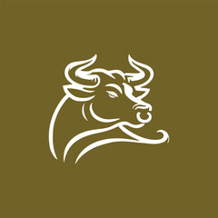 Luxury bull logo