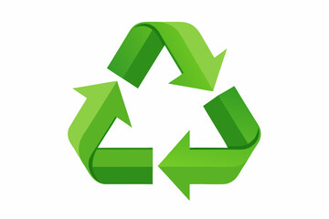 Obraz premium Recycled simple flat icon vector illustration
