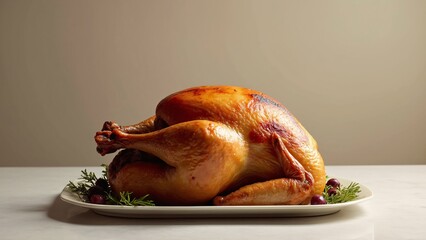 roasted turkey with vegetables