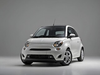 Fototapeta premium A modern micro car photographed directly from the front