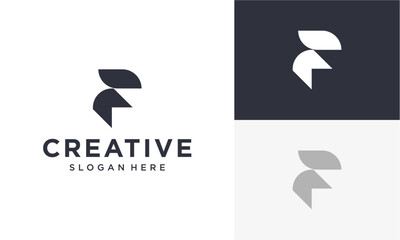 initial f vector logo