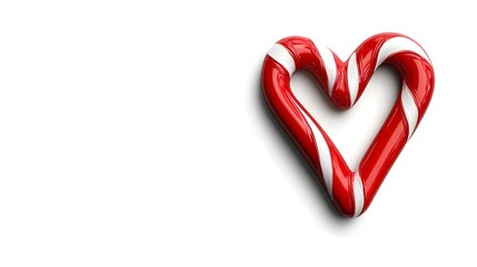 Heart Shape Candy Cane for Holiday Decorations