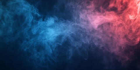 Obraz premium Abstract smoke on a dark backdrop, perfect for use as a background. This abstract smoke design offers a captivating visual that enhances various artistic projects with its intriguing texture.