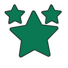 Obraz premium Black star - Vector icon star Icon Vector / star icon / star- Vector icon on white background.