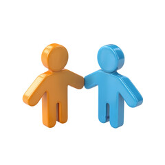 "3D Illustration of Teamwork and Collaboration Concept Representing Unity, Partnership, and Mutual Agreement"

