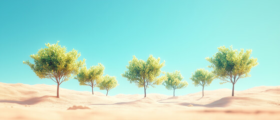 Obraz premium Oasis in the Desert.