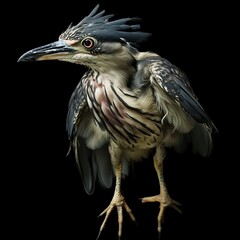 Juv. Night Heron, Germany, BW