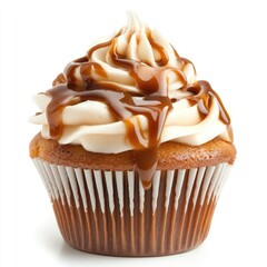 Chocolate Cupcake with Caramel Drizzle