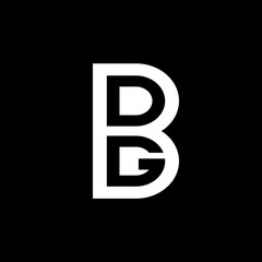 BDG Monogram Letter Logo Design, BDG Black and white Logo Design, BDG Vector Logo for Business, Marketing.