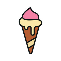 Sandwich icon with a sleek, clean aesthetic, ideal for contemporary food branding or digital applications